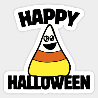 Happy Halloween Candy Corn Sticker